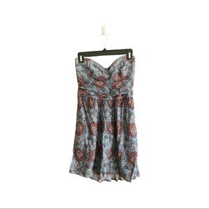 Urban Outfitters Band of Gypsies strapless dress, detailed pattern - Size L -